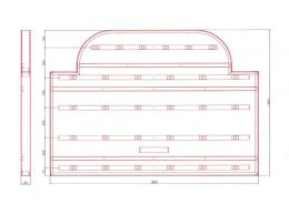 正面看板　アルミ枠のみ(LED)厚80