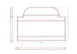 正面看板　アルミ枠のみ(電飾なし)厚80