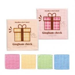 ギンガムチェックハンカチタオル 500枚入り <MT-31025>