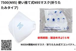 <火山灰対策>【NIOSH規格】マスク 20枚入(N95)